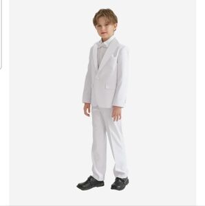 Boys Mostache Off White Suit